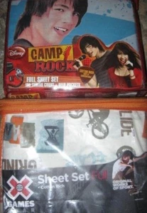 New FULL size SHEET SET CAMP ROCK sheets - Picture 1 of 4