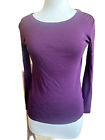 Women’s daisy fuentes top Extra Small Xs Purple Light Weight Sweater 4