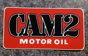 Original Vintage CAM2 Motor Oil Sticker -5x2.5”  1970's - Picture 1 of 2