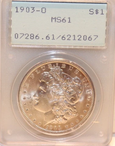 PCGS Rattler 1903 O  PCGS MS61 Morgan Silver Dollar $1 Cover