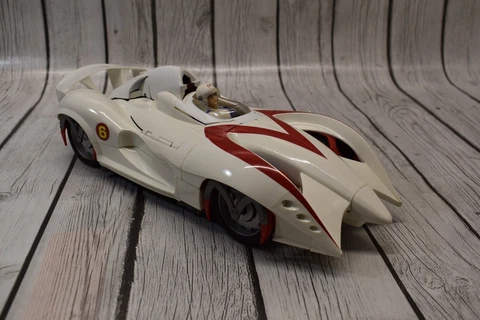 Speed Racer Movie Battle Morph Mach 6 Car with Lights & Sounds 14-inch w/ figure Cover