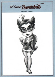 Cryptozoic DC Comics Bombshells Copper Foil Sketches Insert #V2 Catwoman