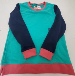 New Lands End Women's Serious Sweats Crewneck Long Sleeve Sweatshirt Teal SP 6-8 - Picture 1 of 6