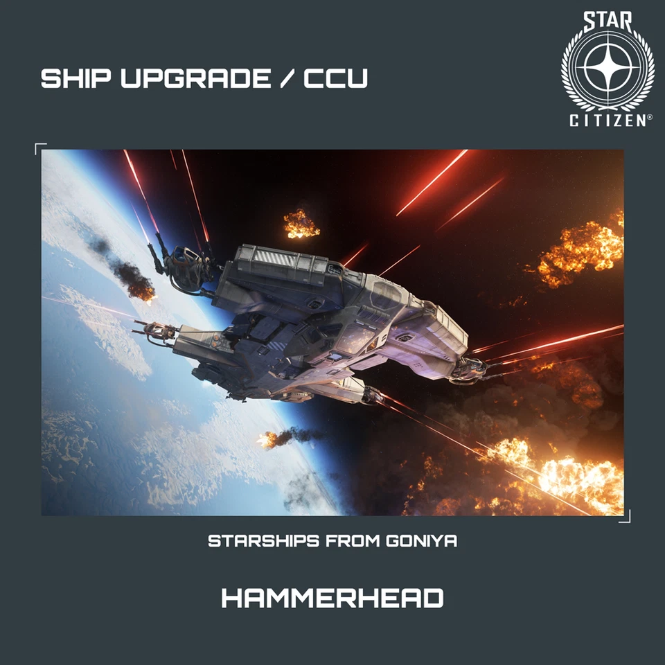 AEGIS DYNAMICS STAR CITIZEN - AEGIS HAMMERHEAD UPGRADE - (CCU)