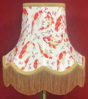 Japanese Koi Carp Lampshades Ideal To Match Curtains Cushions Bedding & Blinds. - Image 1 of 4