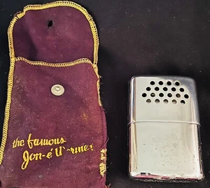 VINTAGE JON-E Hand Warmer-Purple Pouch! - Picture 1 of 4