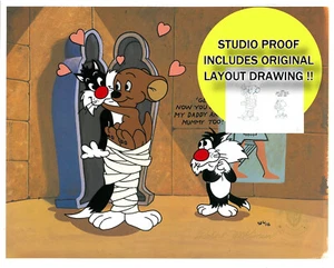 Looney Tunes Hippety's Mummy Silvestre Gato Looney Tunes Prueba Celular + ¡Arte de Diseño! - Imagen 1 de 4