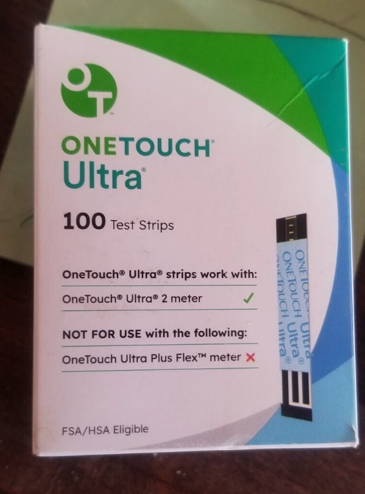 TIRAS REACTIVAS ONETOUCH ULTRA GLUCOSA 100ct - SELLADAS DE FÁBRICA EXPRES 09/2026-PERFECTAS Foto 1 de 1