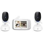 Motorola Bliss54-2 Dual Video Baby Monitor 4.3” LCD Color Screen & Cable