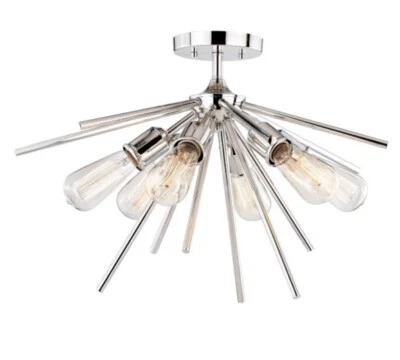 Vaxcel - C0162 - Estelle 6-Light Semi-Flush Mount - Image 1 of 2