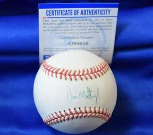Don Mattingly PSA DNA Coa Autograph American League OAL Signed Baseball - Picture 1 of 2