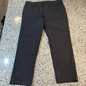 Lululemon Men's Warpstreme ABC Black Pants Size 36x29 Style LM5ADDS - Picture 1 of 12