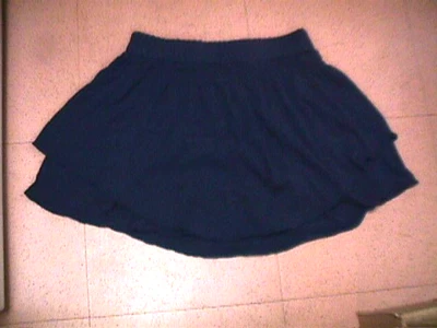 vintage y2k AMERICAN EAGLE OUTFITTERS navy blue layered MINI SKIRT flirty nwot S - Image 1 of 4