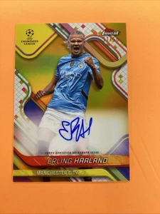 2024-25 Topps Finest UCC Erling Haaland Auto Gold Refractor /50 #BR-EH MAN CITY - Bild 1 von 10