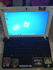 Eee Pc Netbook Vintage Asus Series 1001 Con SSD 120 GB E 2 GB Ram Ottimo - Foto 1 di 5