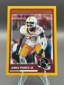 2025 Panini Score JAMES PEARCE Jr (RC) Gold Border Rookie Card #26 Falcons - Picture 1 of 5