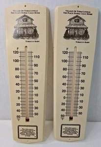 Vintage Doral Tobaccoville NC Tobacco Barn RJR Plastic Advertising Thermometer - Picture 1 of 4