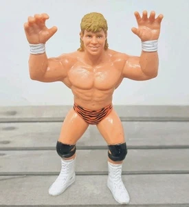 WCW FLYIN' BRIAN PILLMAN 5" Figure Orange Tiger Print Trunks Galoob 1990 WWF - Picture 1 of 6