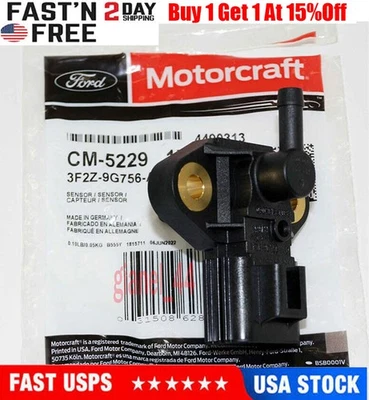 Genuine Ford Motorcraft Fuel Injection Pressure Sensor CM-5229 3F2Z-9G756-AC NEW - Image 1 of 4