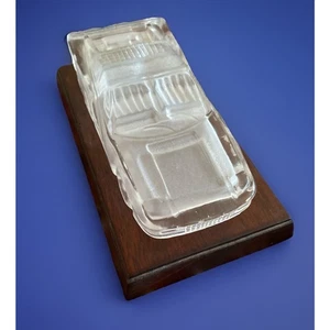 Corvette Hofbauer 24% Lead Crystal Model Car Paperweight and Base - Picture 1 of 4