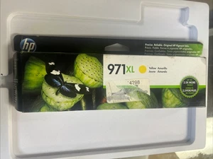 HP 971XL YELLOW HIGH YIELD INK CARTRIDGE CN628AM EXP: 2017 - Picture 1 of 3