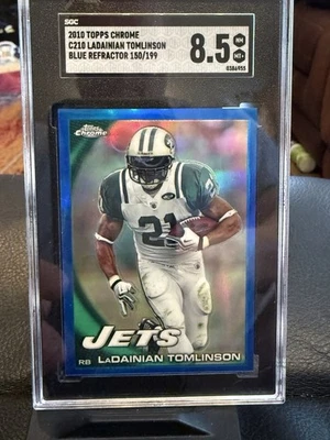 2010 Topps Chrome #C210 Ladainian Tomlinson Blue Refractor /199 New York Jets - Image 1 of 3