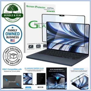 Tempered Glass Screen Protector for MacBook Air 13.6 Inch Anti-Scratch Waterp... - Picture 1 of 8