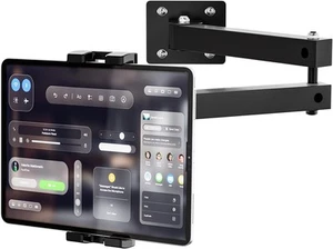 Foldable ipad Wall Mount Tablet Holder,Multiple Angles Adjustment Extendable... - Picture 1 of 9