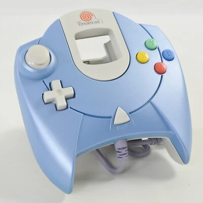 Dreamcast Official Controller Pad HKT-7700 Pearl Blue Tested SEGA Ref 0600 Japan - Image 1 of 4