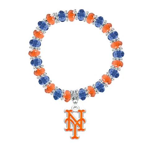 New York Mets Two-Tone Beaded Bracelet Cover