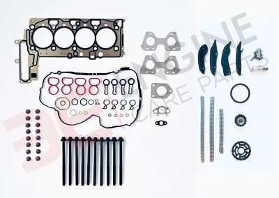 HEAD GASKET HEAD BOLTS TIMING CHAIN KIT FOR BMW 2.0 TURBO DIESEL N47D20C ENGINE - Image 1 of 4
