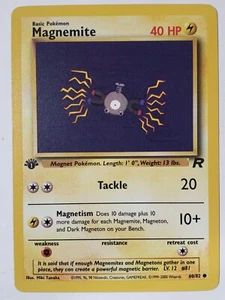 Magnemite 60/82 Casi Nuevo/M - 1a Edición - Tarjeta Pokémon Equipo Cohete $2 Envío Combinado - Imagen 1 de 2