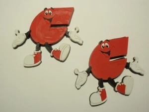 Posten 2 Commerce Bank Maskottchen Promo Gummimagnete * wie abgebildet * - Bild 1 von 3