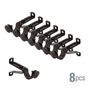 Single Brackets for 13/16" Rod (Set of 8) - 4 color available - Picture 1 of 5