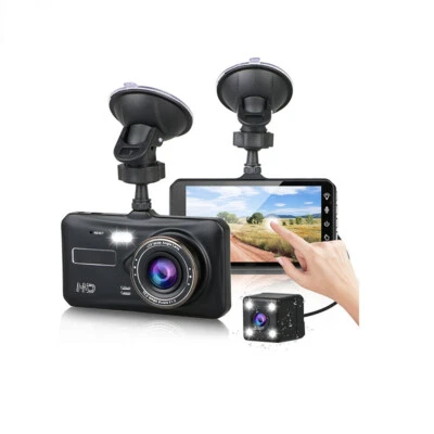 Dash Cam Front and Rear Camera Black Box HD 1080P Night Vision Driver Recorder - Image 1 of 4