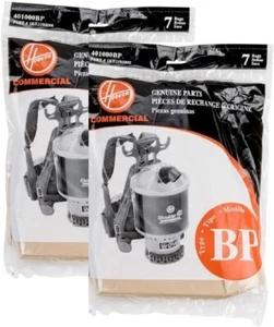 14pk Genuine Hoover C2401 Backpack Vacuum Paper Bags Part 401000BP - Picture 1 of 3