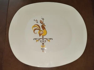 Vintage Salem China Cock O' the Walk HAHN Servierplatte Wetterfahne IRONSTONE  - Bild 1 von 6