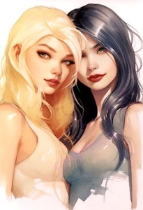 Impresión de bellas artes “Betty & Veron” 13”x19” - solo 6 copias firmadas y numeradas hechas - Imagen 1 de 5