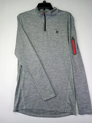 Pullover Spider Active para mujer con cremallera en cuarto manga larga talla mediana Foto 1 de 4