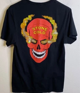 Stone Cold Steve Austin 3:16 Smoking Skull Men Tshirt Black WWE WWF Shirt SMALL - Picture 1 of 3