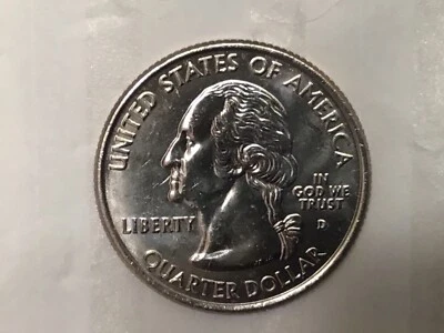 Wisconsin D Double D Mintmark Error Quarter Brilliant Unc. Neat. No Extra Leaf - Image 1 of 3