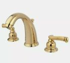 Kingston Brass KB982FL Royale Widespread Lavatory Faucet with Brass Pop-Up Po...