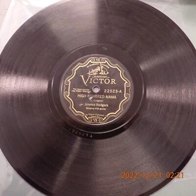E- 78 Jimmie Rodgers Victor 22523 High Powered Mama In The Jail-House Now No. 2 - Image 1 of 2