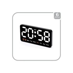 Reloj Despertador Función Snooze con Pantalla de Temperatura Digital Funciona con Pilas - Imagen 1 de 2