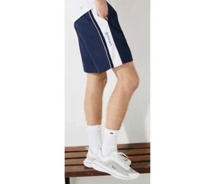 Pantalones Cortos Tenis Lacoste Bloque de Color Transpirable GH9690 51 2HC Azul Marino/Blanco Talla Med - Imagen 1 de 3