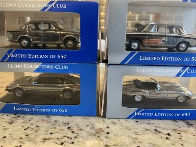 4 X  CORGI VANGUARDS CHROME 1/43 CAR MODELS: ROVER SD1 HILLMAN JAGUAR E AUSTIN - Image 1 of 4