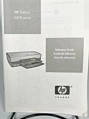 HP Deskjet 5400 Series printer Reference Guide / Manual  - Image 1 of 3