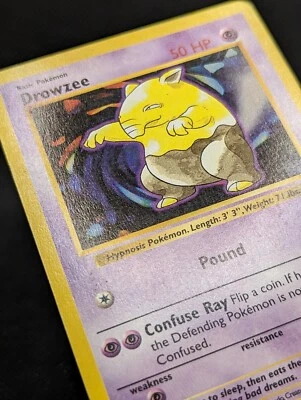 Pokemon TCG - Shadowless Drowzee - Base set 49/102  LP EXC - Image 1 of 3