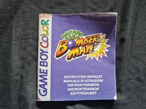 POCKET BOMBER MAN Nintendo Game Boy Color Game MANUAL ONLY - Picture 1 of 2