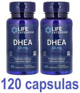 DHE A- 50mg LIFE EXTENSION 2x60 capsulas ANTIAGING - Foto 1 di 9